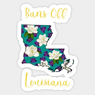 Bans Off Louisiana Sticker